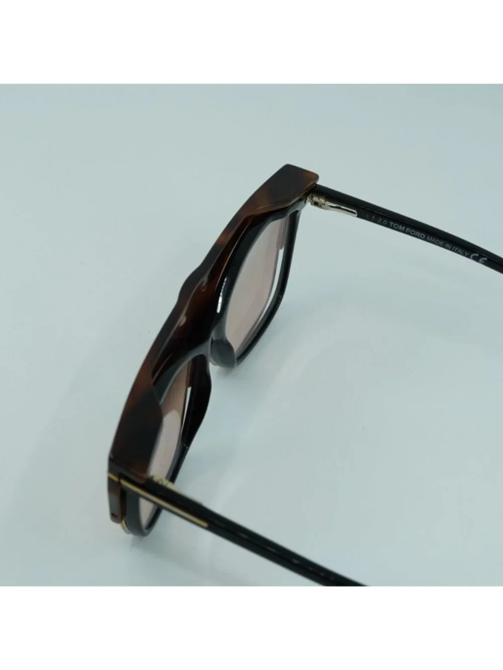 Tom Ford FT5690-B 001 Cat Eye Eyeglasses 55mm - Black / Havana Clip-on